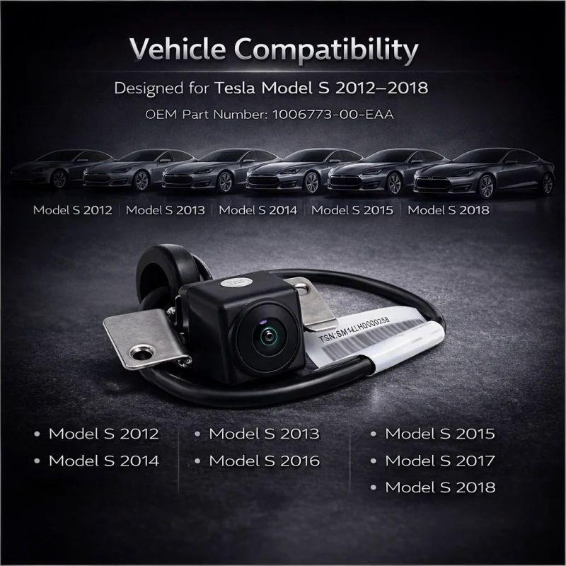 Rear Backup Camera Replacement for Tesla Model S 2012‑2018 (1006773‑00‑EAA)