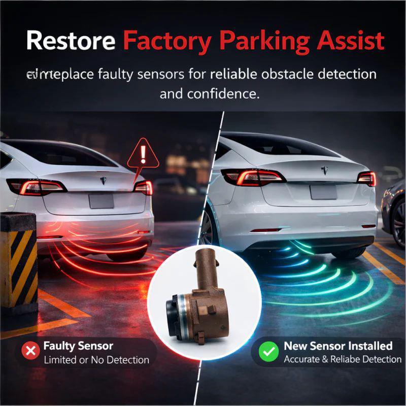 Parking Assist Sensor for Tesla Model S/3/X/Y USS Vehicles (1127502-01-C)