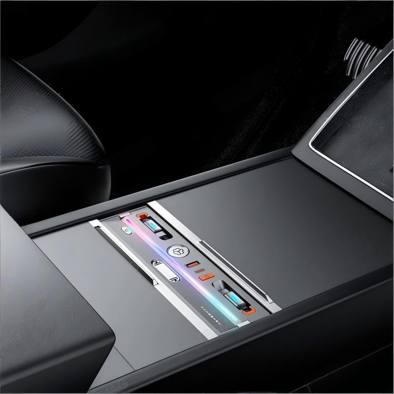 USB Hub Docking Station with Aromatherapy & LED Light for Tesla Model 3 Highland / Model Y Juniper