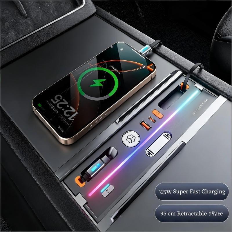 USB Hub Docking Station with Aromatherapy & LED Light for Tesla Model 3 Highland / Model Y Juniper