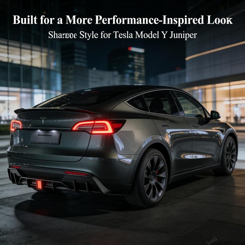 Tesla Model Y Juniper (2025+) Sport Rear Diffuser with Smart LED Brake Light