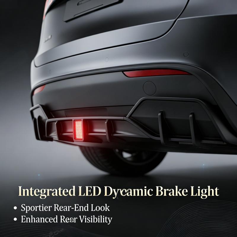 Tesla Model Y Juniper (2025+) Sport Rear Diffuser with Smart LED Brake Light