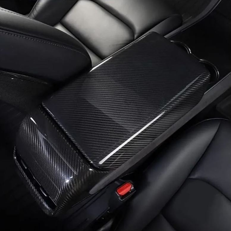 Tesla Model 3 /Y Highland Carbon Fiber Armrest Cover