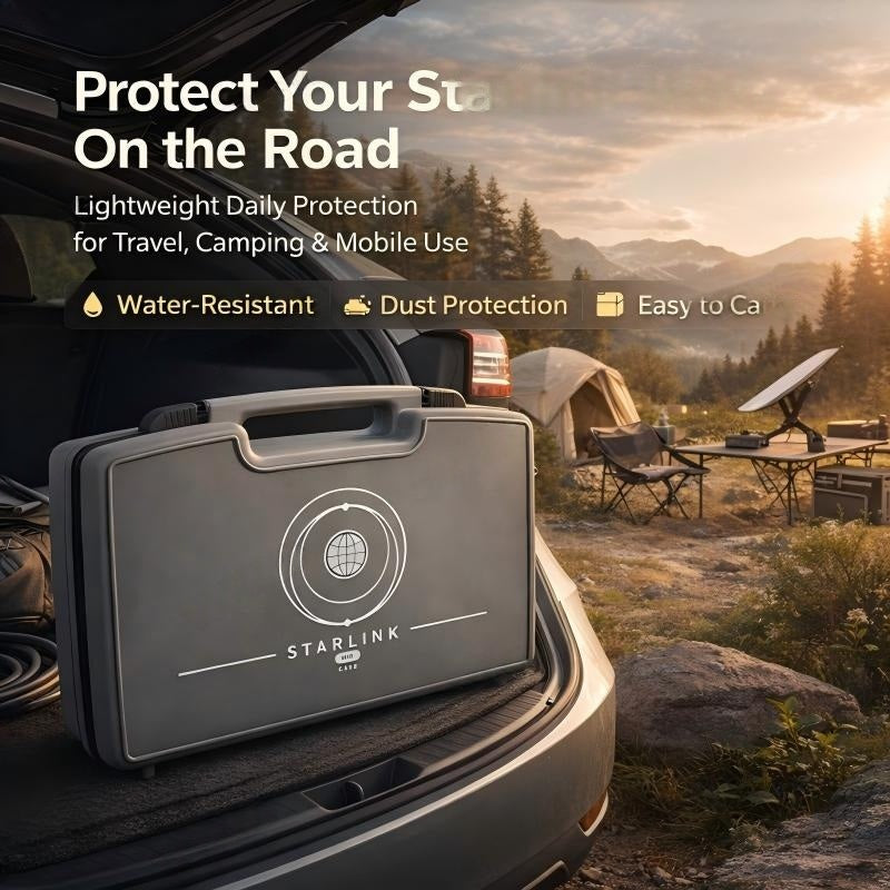 Starlink Mini Case - Sleek Protective Hard Shell Travel Bag
