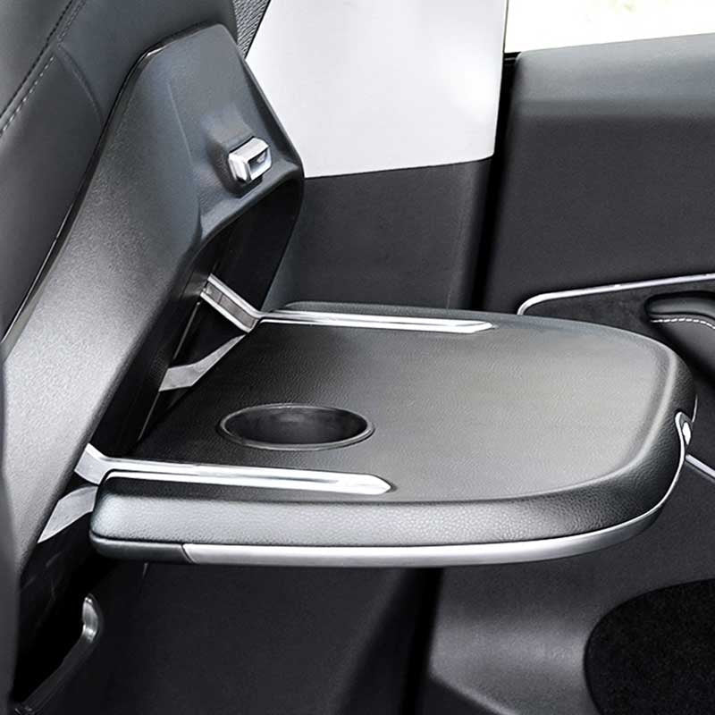 Seatback Foldable Table with Wireless Charging for Tesla Model 3/Y