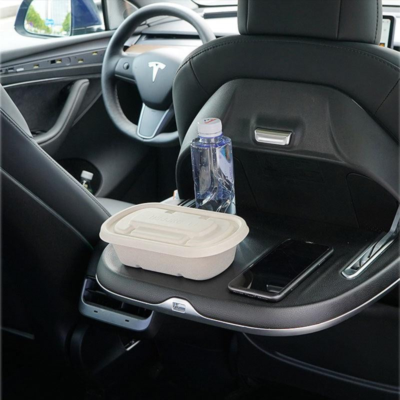 Seatback Foldable Table with Wireless Charging for Tesla Model 3/Y