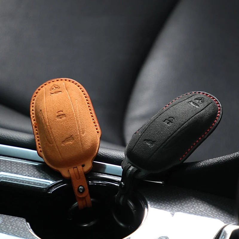 Tesla Model S/3/X Key Holder in Alcantara