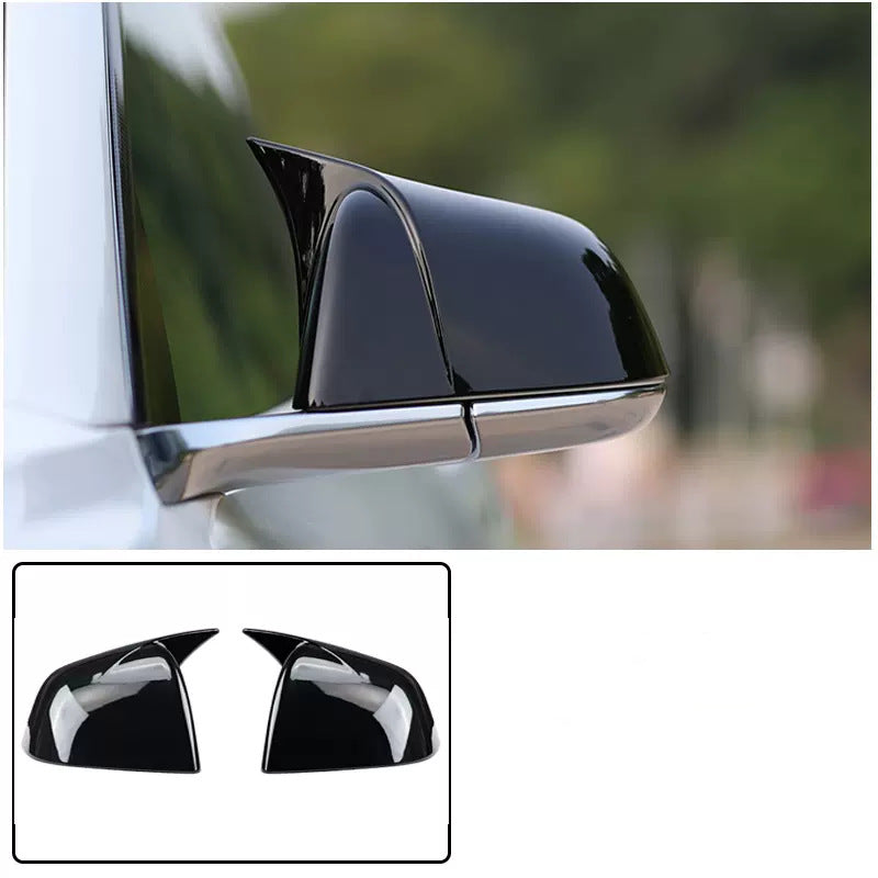 Tesla Model 3 Mirror Cover in the Shape of a Bullhorn