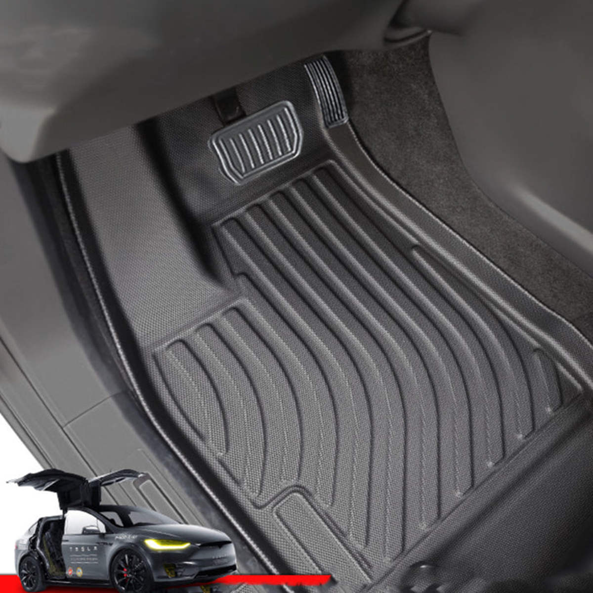 6 Seat Tesla Model X Floor Mats (2016-2020)