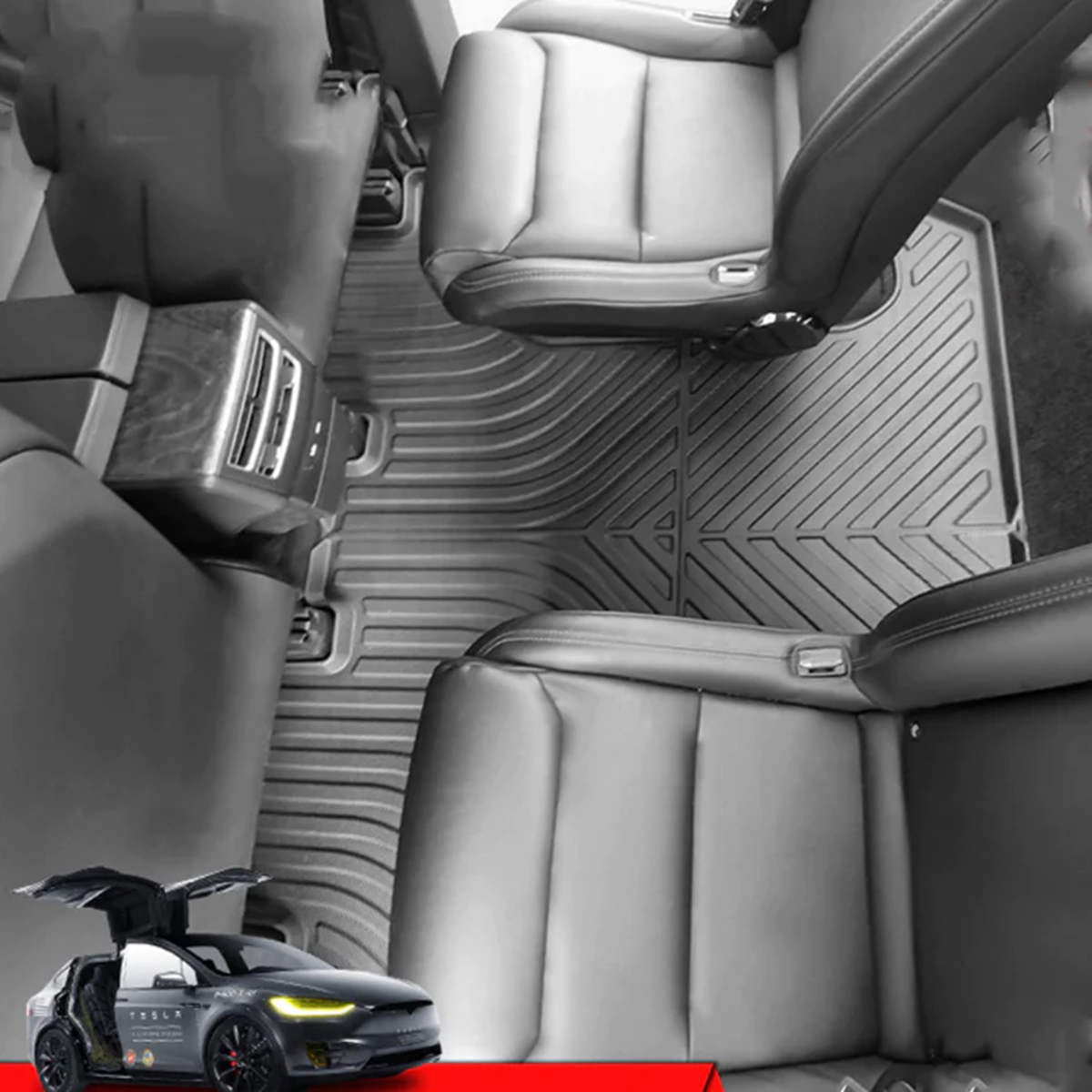 6 Seater Tesla Model X Floor Mat (2021-2024)