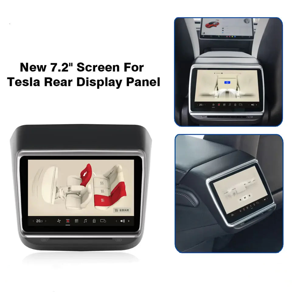 Tesla Model 3/Y 7.2” Rear Entertainment & Climate Control Display